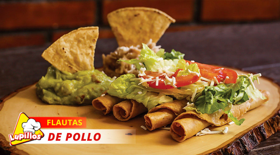 Flautas de pollo
