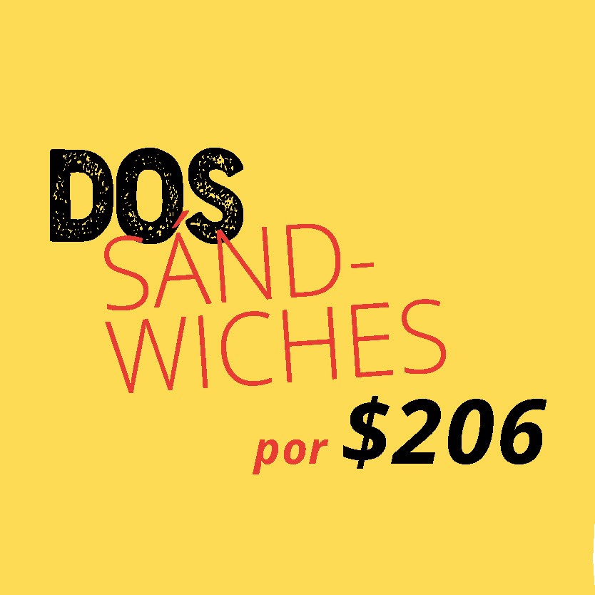2 Sanwiches por