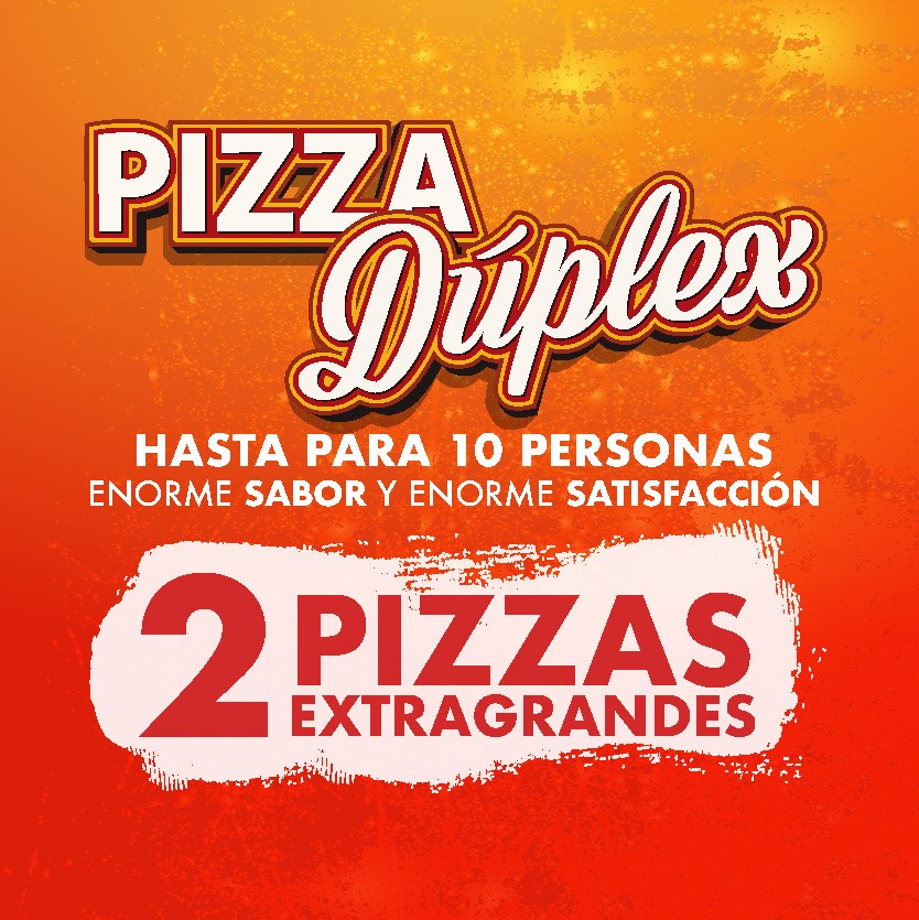 2 Pizzas Duplex
