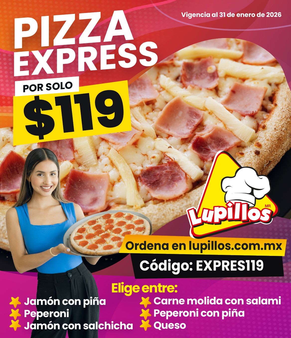 CUPON PIZZA EXPRESS 119