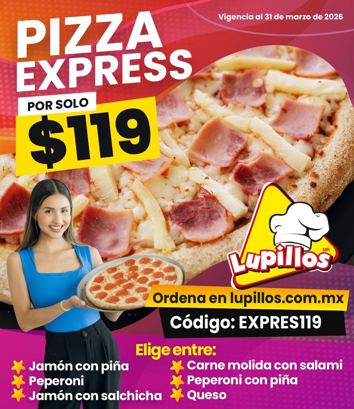 CUPON PIZZA EXPRESS 119